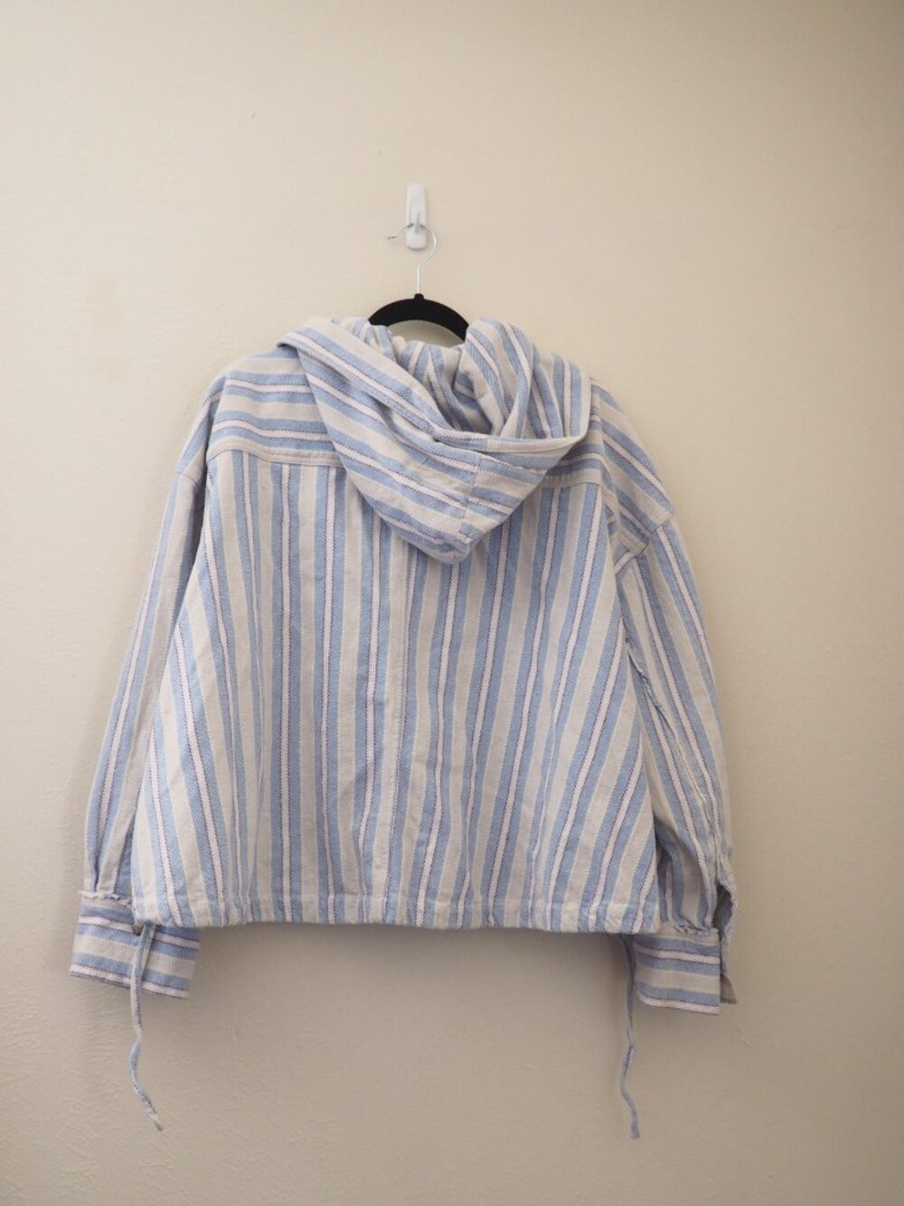 We The Free People Moonlit Shore Stripe Shirt sz L - Picture 9 of 10